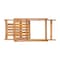 Flash Furniture 3PC Natural Finish Acacia Wood Folding Bistro Set THB-S4460-NAT-GG - alternate 8